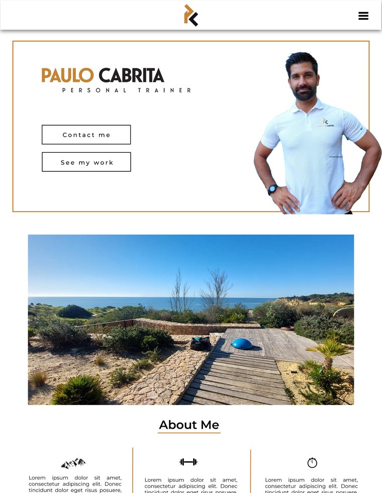 Pablo Cabrita – Personal Trainer Webseite